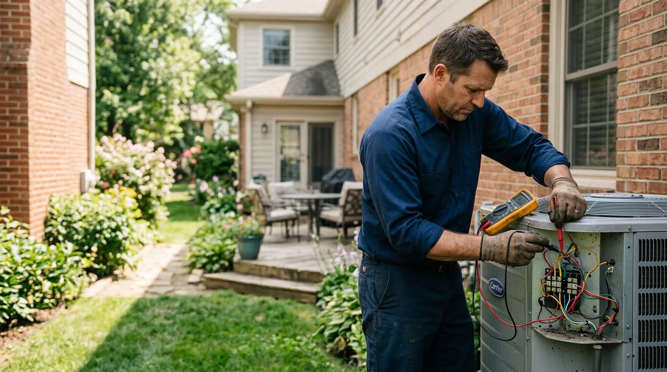 HVAC technician working near New Caney, TX